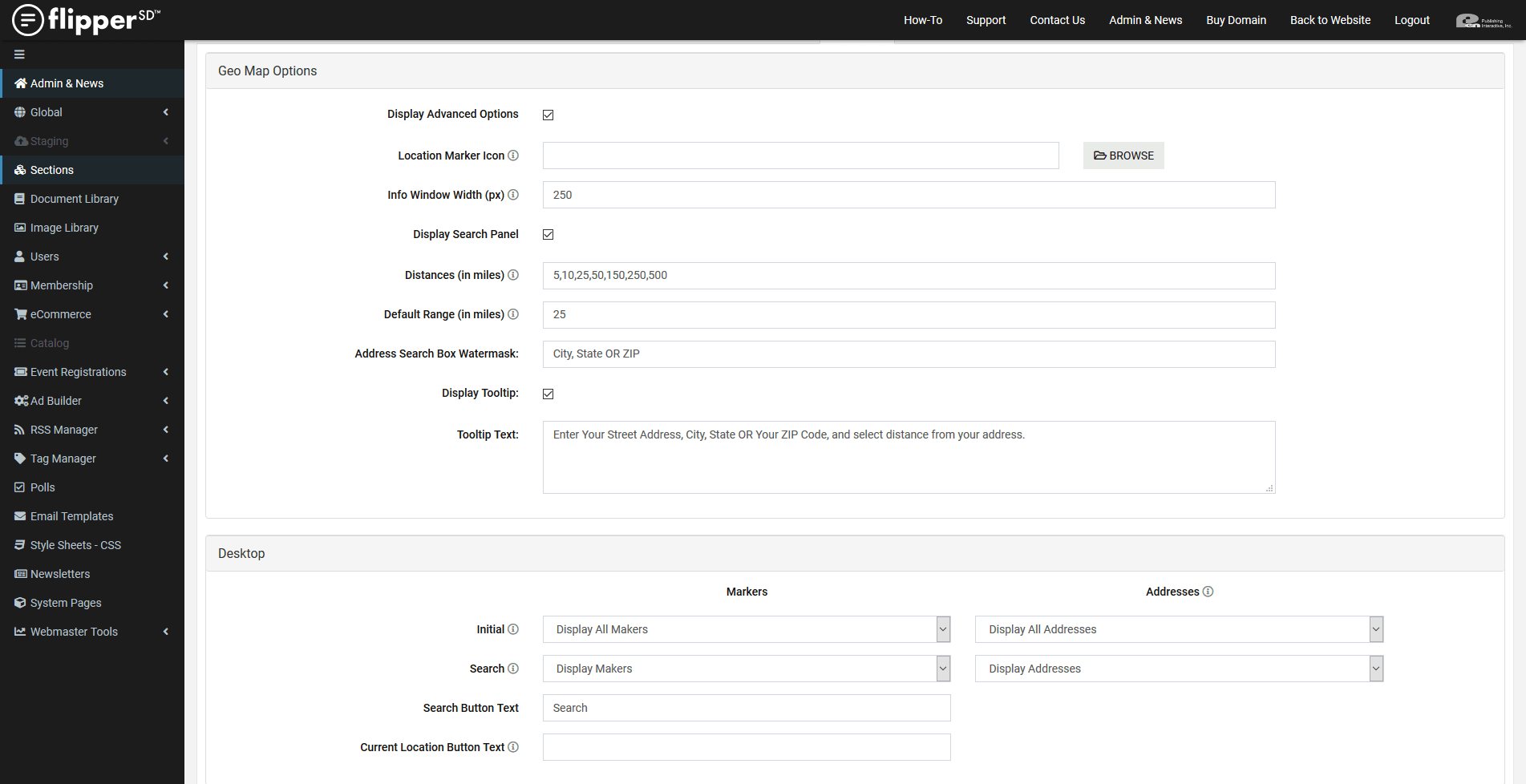 GeoMap-Settings